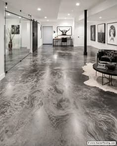 Precision floor polishing — 25 Concrete Basement Floor Ideas For A Modern Look