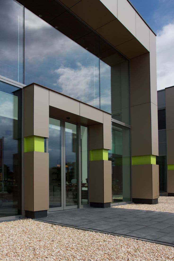 Structural ACP facade — Entrance Food Emotions, Hamont, Belgium Trespa® Meteon®