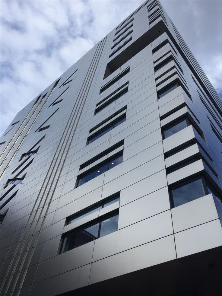Structural ACP facade — Finsbury Avenue Square, Broadgate, London
