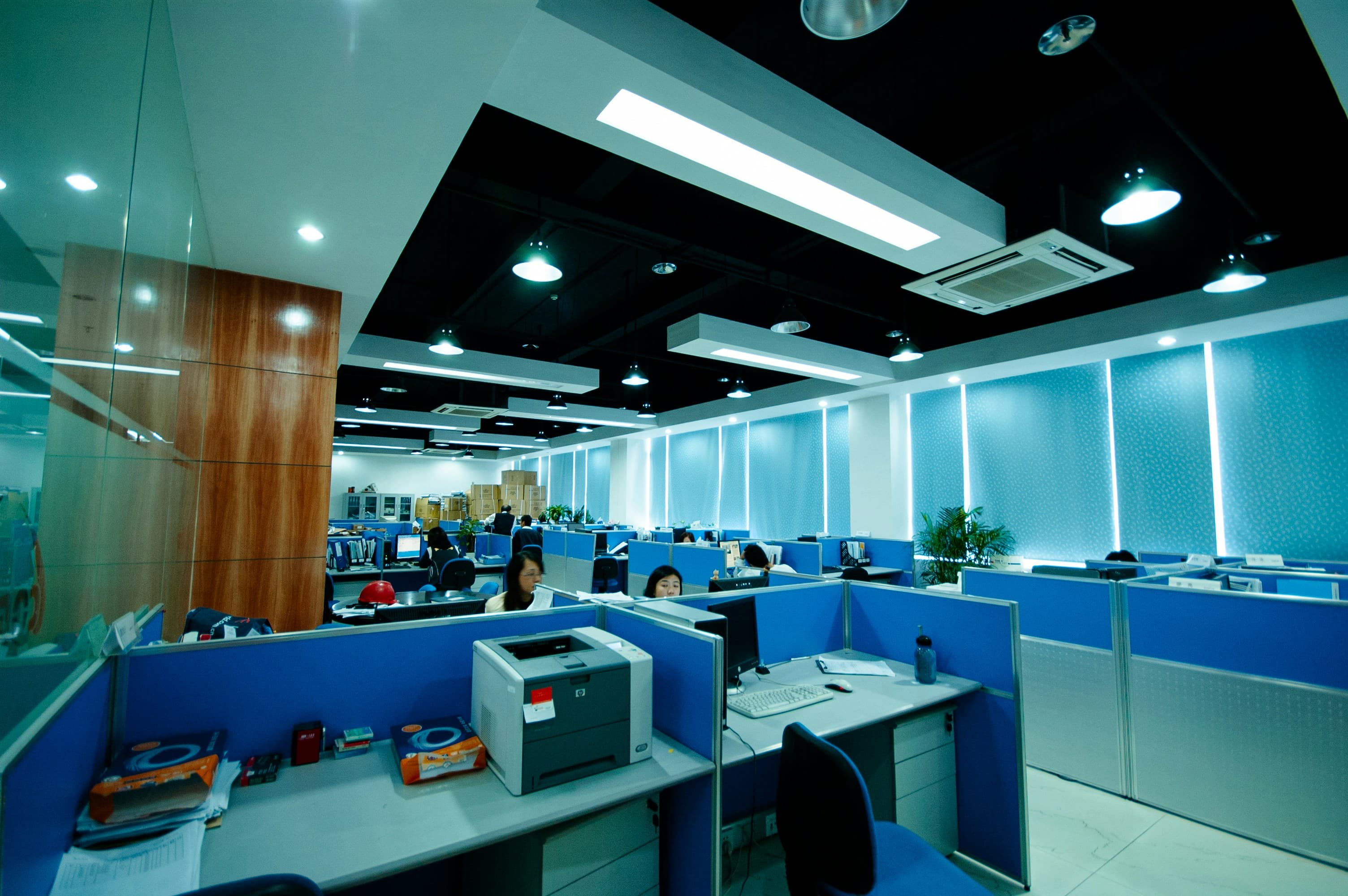 Modern office interior — Blue Sky