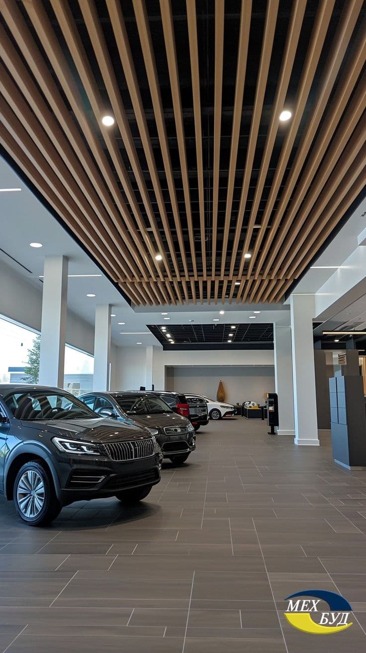 PVC louvers — Cubic Shaped Ceilings As A Symbol Of