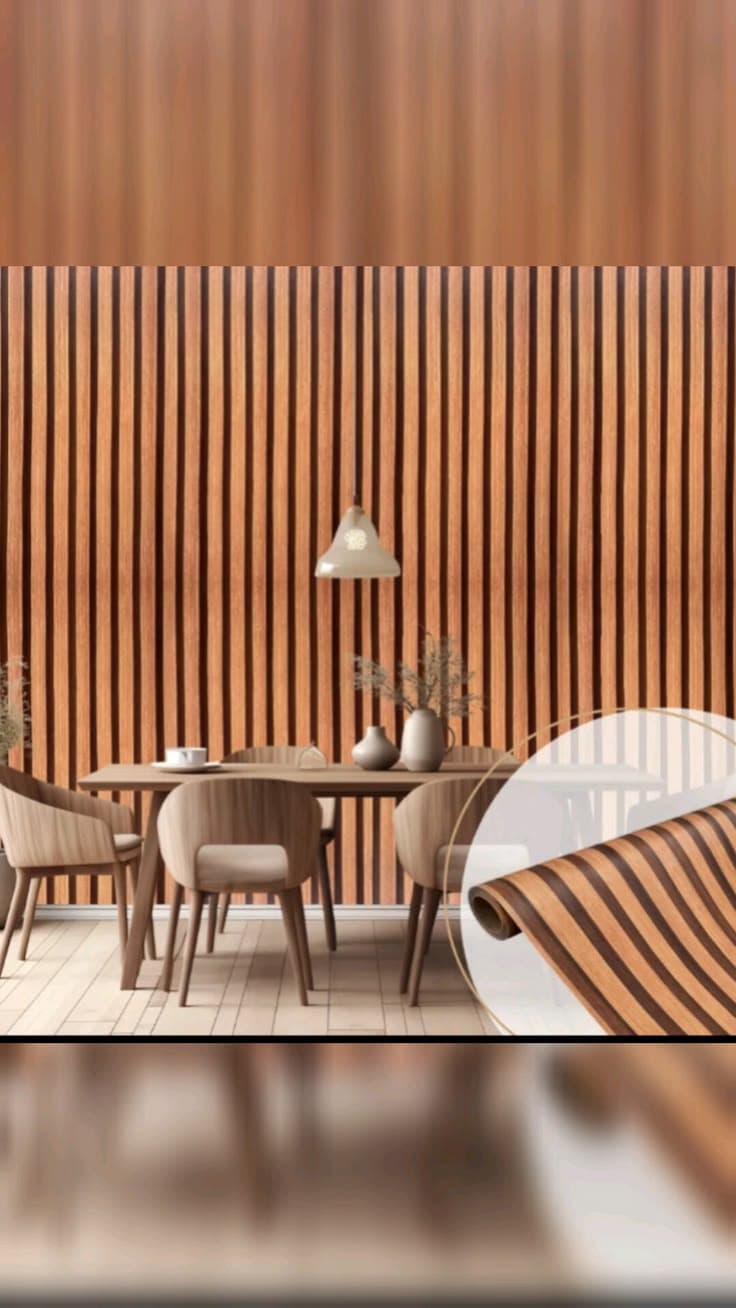 PVC louvers — Adesivo De Parede Ripado