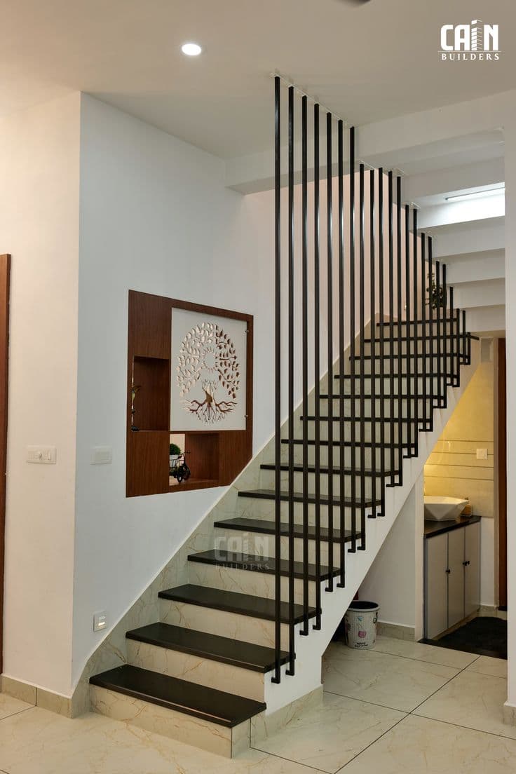 SS railing — Staircase Cain